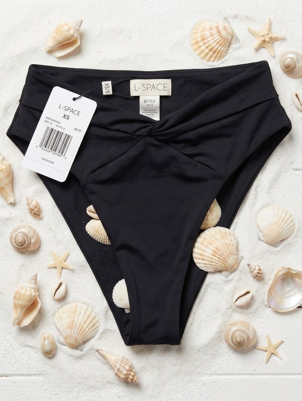 l*space Bitsy High-Cut Bikini Bottom in Black
